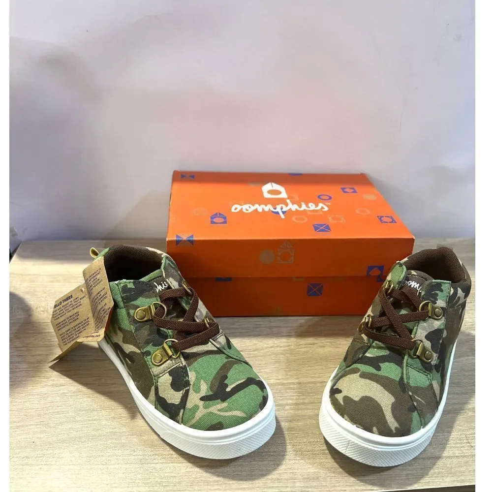 Oomphies Adrian unisex Sneaker Green Camo Sneaker kids10C